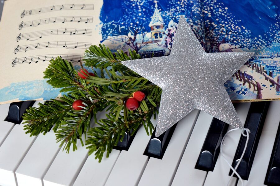 piano, christmas, christmas music