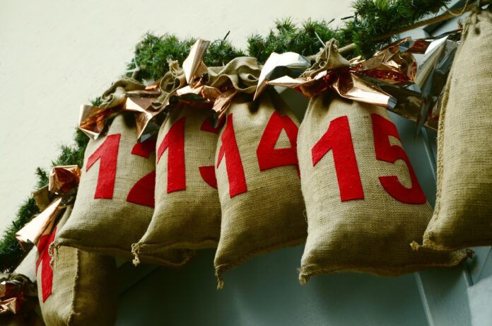 advent calendar, bags, advent season