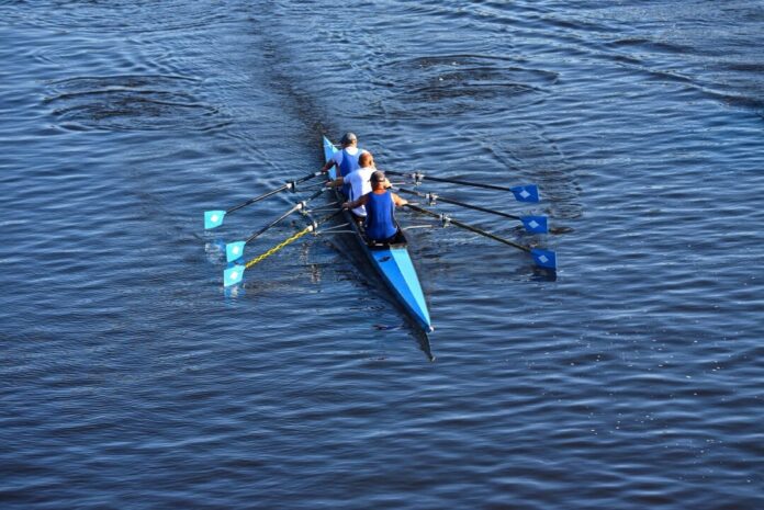 canoe, rowers, rowing